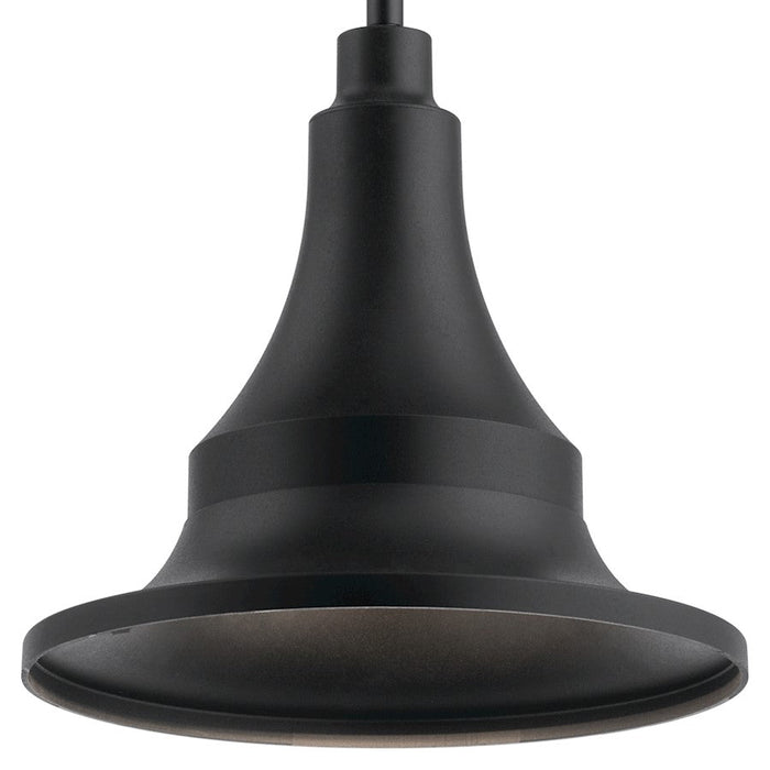 Kichler Hampshire Outdoor 1 Light Pendant, Textured Black