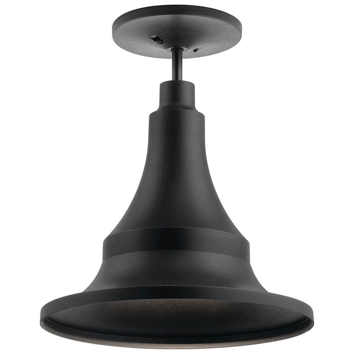 Kichler Hampshire Outdoor 1 Light Ceiling, Textured Black