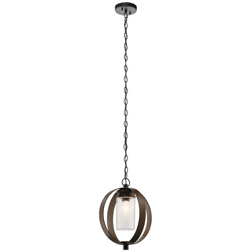 Kichler Grand Bank Outdoor 1 Light Pendant, Auburn Stained - 59069AUB