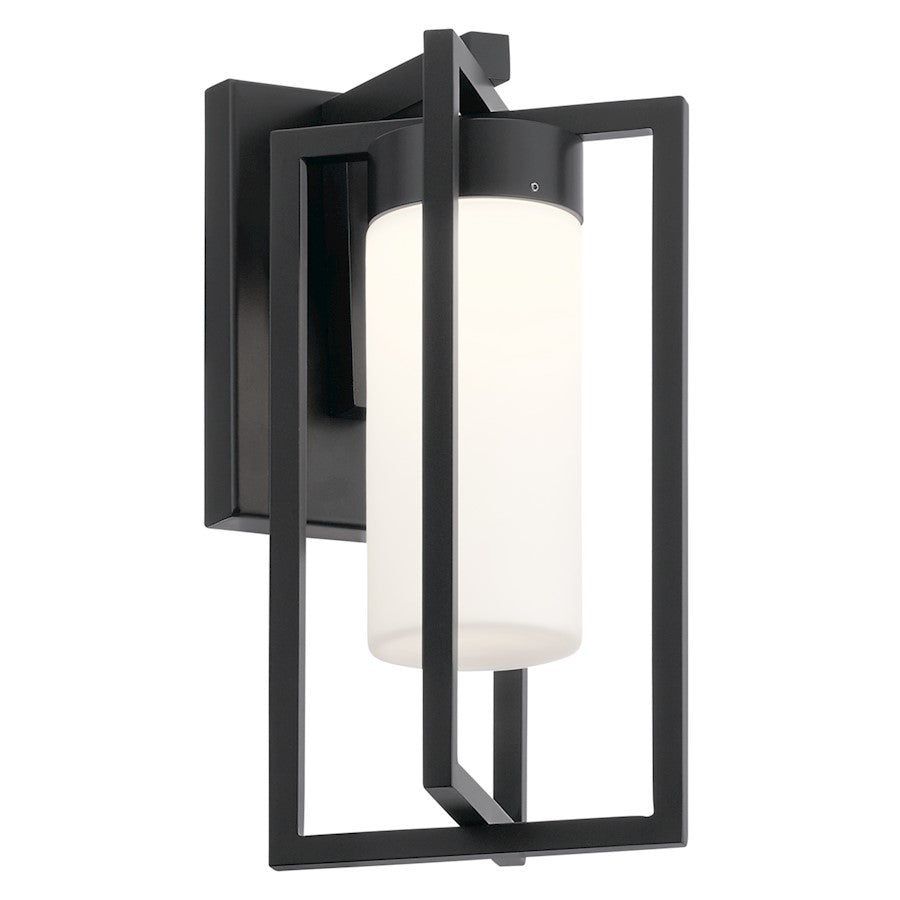 Kichler Drega Outdoor 5" 1 Light Wall Sconce LED, Black - 59070BKLED