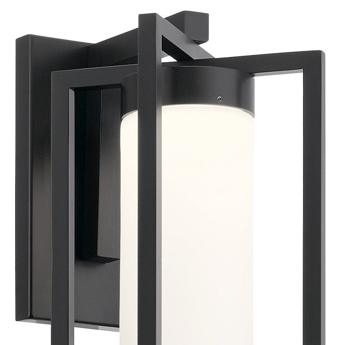 Kichler Drega Outdoor 1 Light Wall Sconce LED, Black