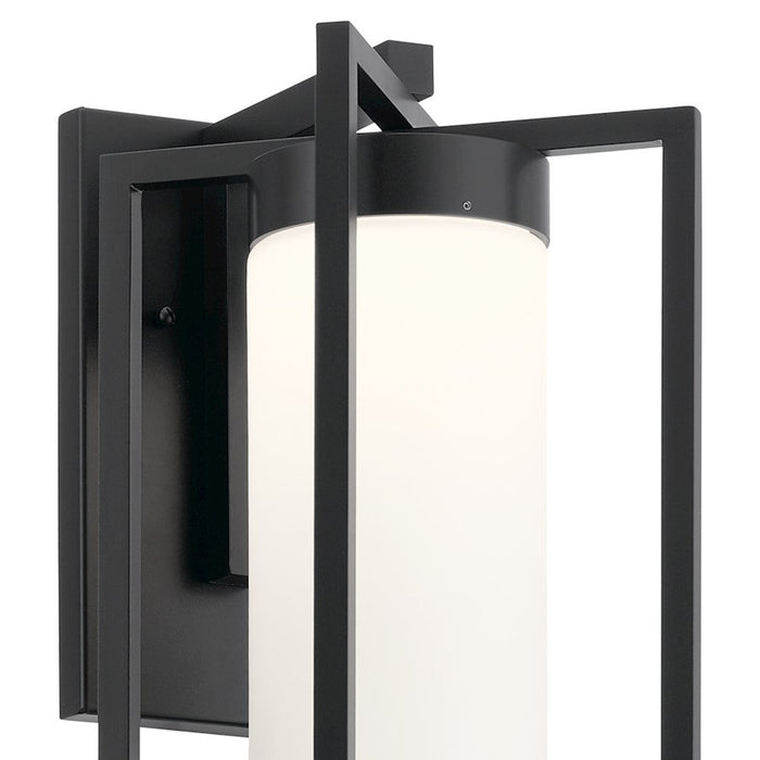 Kichler Drega Outdoor 1 Light Wall Sconce LED, Black