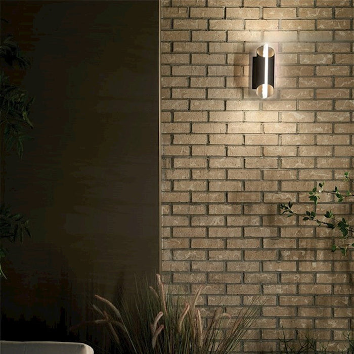 Kichler Astalis 1 Light LED Outdoor Wall Sconce, Black/Frosted