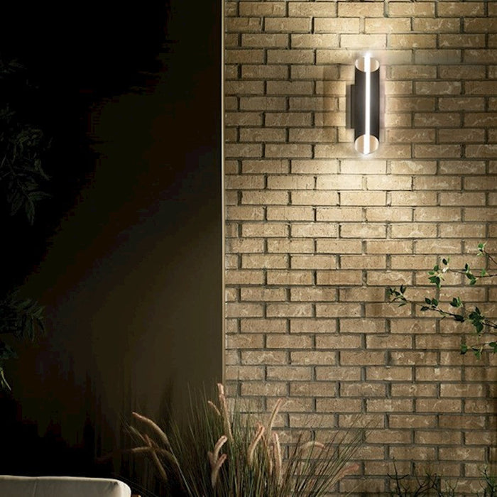 Kichler Astalis 1 Light LED Outdoor Wall Sconce, Black/Frosted