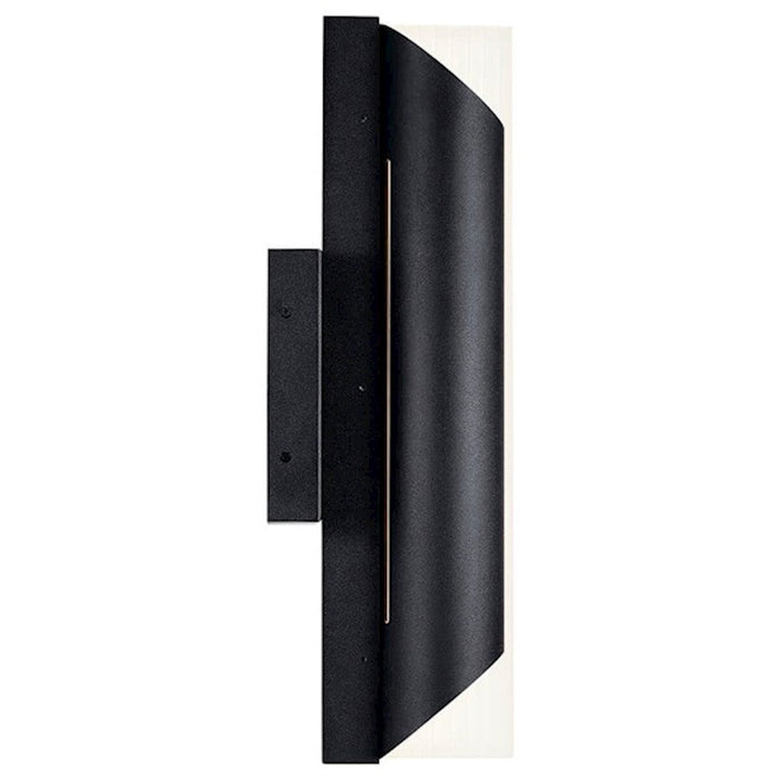 Kichler Astalis 1 Light LED Outdoor Wall Sconce, Black/Frosted