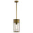 Kichler Camillo Outdoor 1 Light Pendant, Natural Brass - 59082NBR