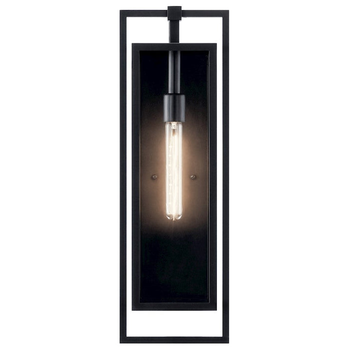 Kichler Goson 24" 1 Light Wall Light, Black/Clear