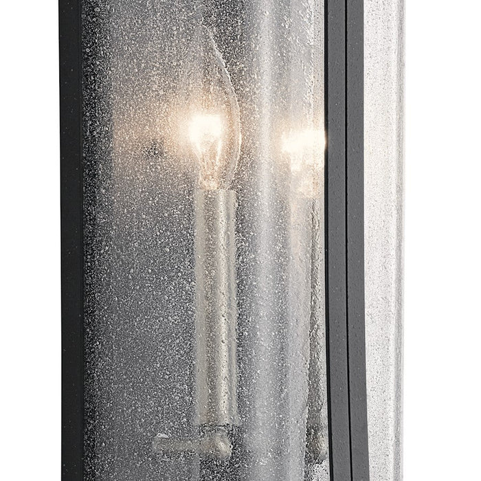 Kichler Timmin Outdoor 2 Light Wall Sconce, Distressed Black