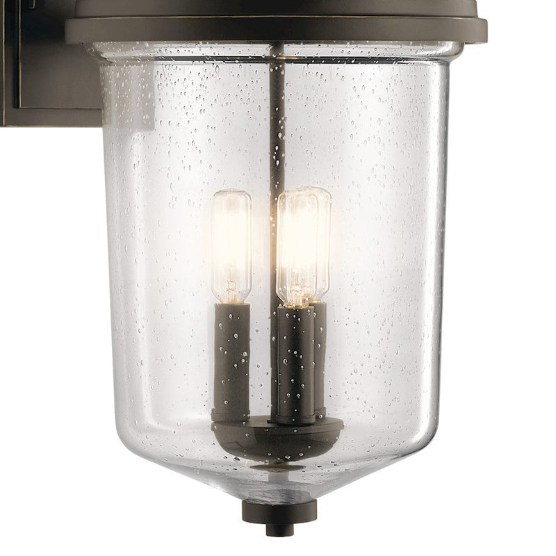 Kichler Harmont Outdoor 3 Light Wall Sconce, Olde Bronze