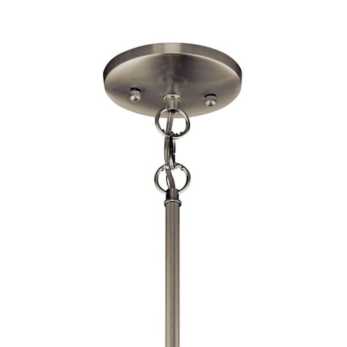 Kichler Crystal Ball 1 Light Mini Pendant, Brushed Nickel