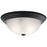 Kichler 3 Light Flush Mount, Black - 8116BK