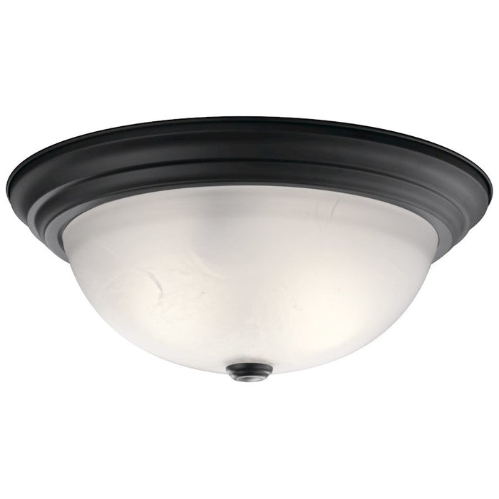 Kichler 3 Light Flush Mount, Black - 8116BK