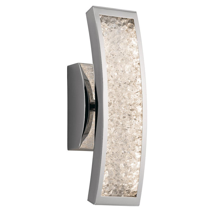 Kichler Crushed Ice LED Wall Sconce, Chrome