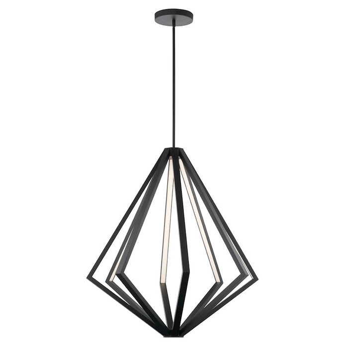 Kichler Everest 8 Light Chandelier, LED, Matte Black - 84087