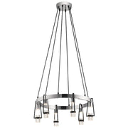 Kichler Ayse 6 Light Chandelier, LED, Matte Black - 84126