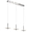 Kichler Korfu Linear 3 Light Chandelier, LED, Chrome