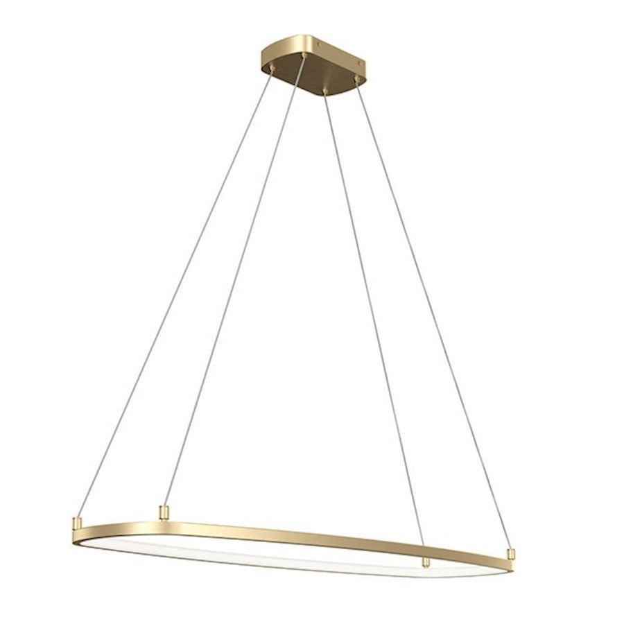 Kichler Koloa 1 Light LED Ring Chandelier, Champagne Gold - 84312CG