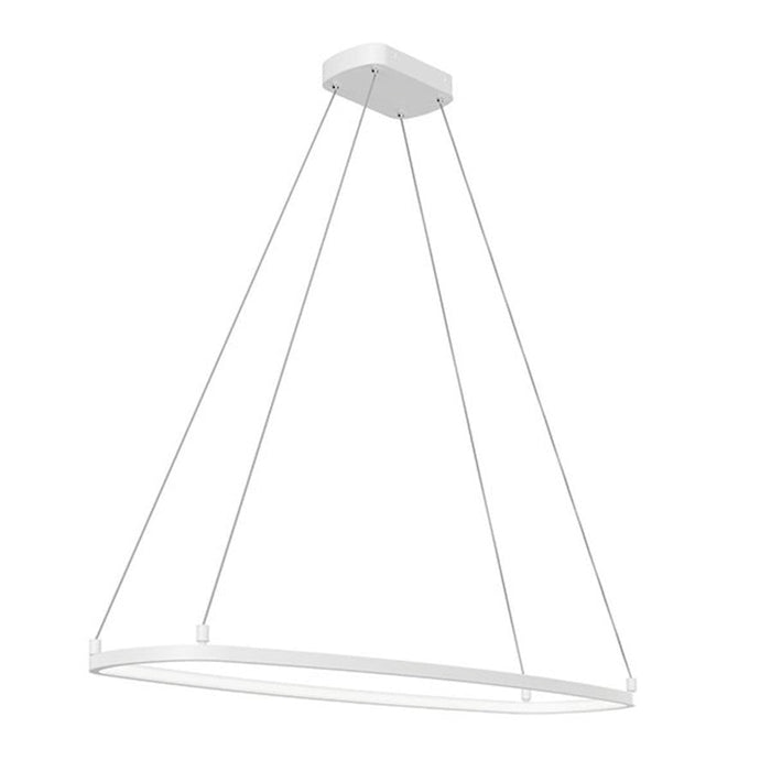 Kichler Koloa 1 Light LED Ring Chandelier, White - 84312WH