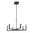 Kichler Priam 6 Light LED Chandelier, Matte Black - 84313MBK