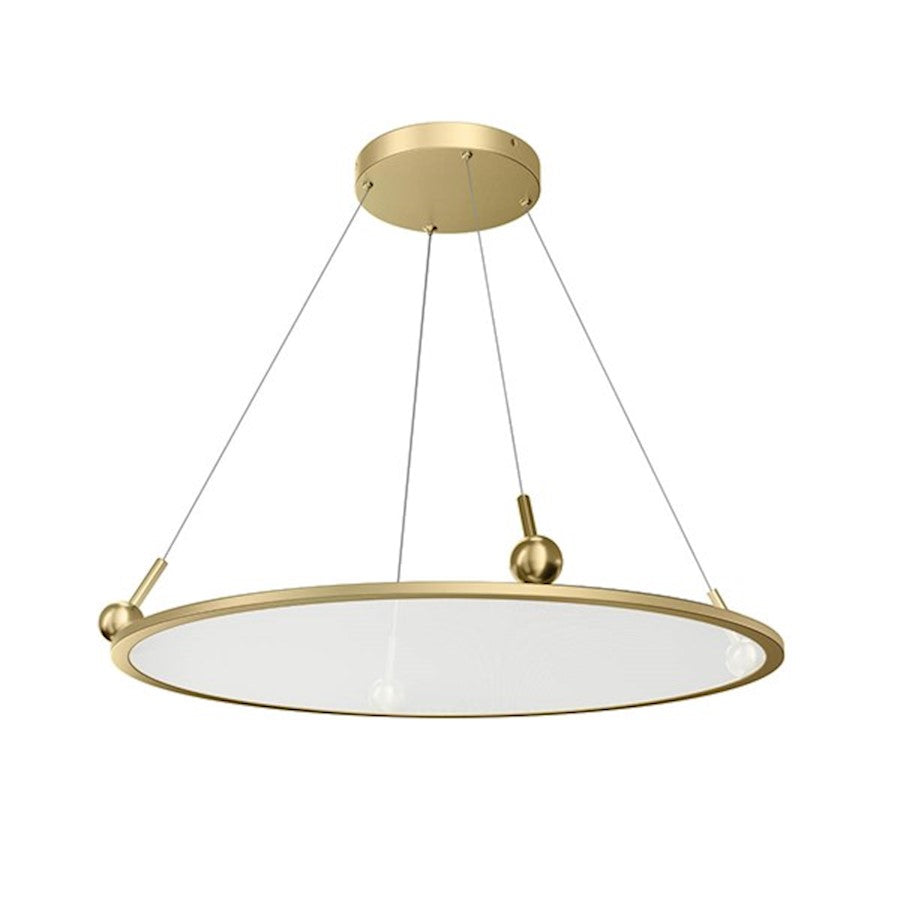 Kichler Jovian 1 Light Edgelit Chandelier, Champagne Gold - 84314CG