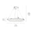 Kichler Jovian 1 Light Edgelit Chandelier