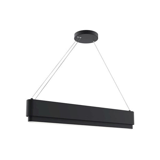 Kichler Walman 1 Light Linear Chandelier, Matte Black - 84316MBK