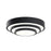 Kichler Dombard 1 Light Flush Mount, Matte Black - 84320MBK