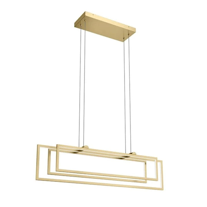 Kichler Jestin Linear Chandelier, Champagne Gold - 84322CG