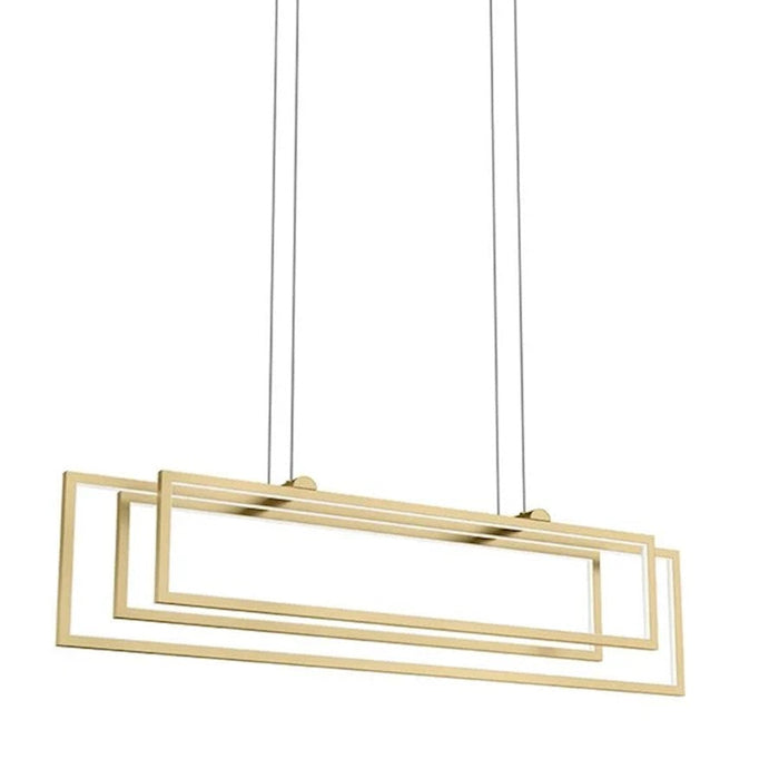 Kichler Jestin Linear Chandelier, Champagne Gold