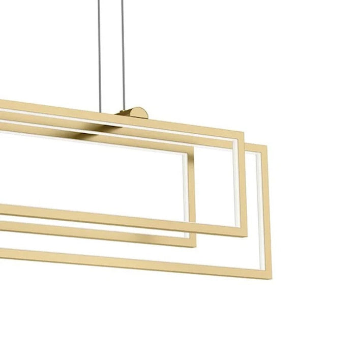 Kichler Jestin Linear Chandelier, Champagne Gold