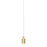 Kichler Keele 1 Light Pendant, Champagne Gold