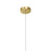 Kichler Keele 1 Light Pendant, Champagne Gold