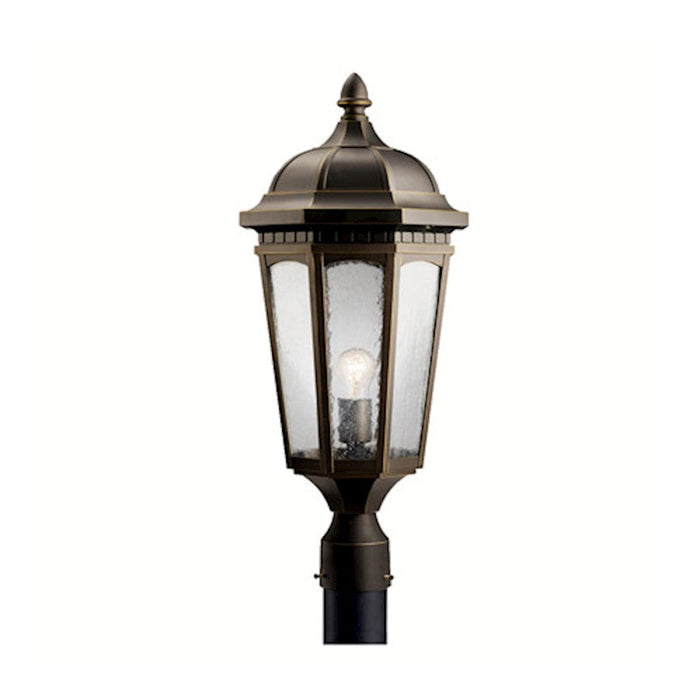 Kichler Courtyard 1 Light Outdoor Post Light, Rubbed Bronze - 9532RZ