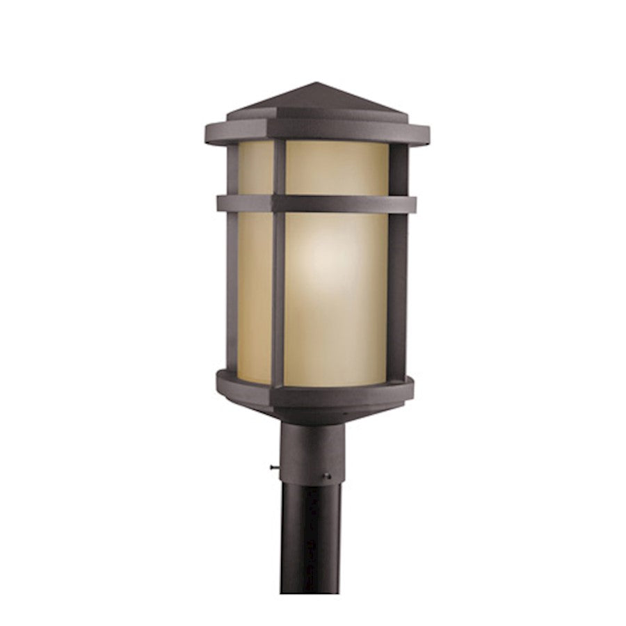 Kichler Lantana 1 Light Outdoor Post Light, Architectural Bronze - 9967AZ