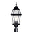 Kichler Townhouse 1 Light Outdoor Post Mount, Black - 9992BK