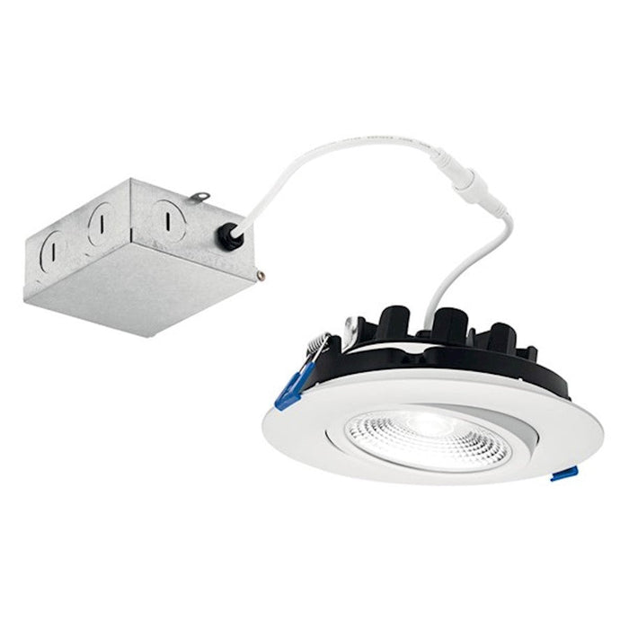 Kichler Direct To Ceiling Gimble 6" Downlight 2700K, White - DLGM06R2790WHT