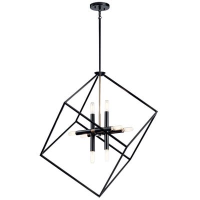 Kichler Cartone 8 Light Pendant, Black