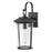 Lark Banks 1 Light Outdoor Medium Wall Mount, Black/Clear Seedy - 82024BK