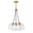 Lark Rumi 3 Light Pendant Cluster, Lacquered Brass/Clear Seedy - 83013LCB