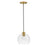 Lark Rumi 1 Light Pendant, Lacquered Brass/Clear Seedy - 83017LCB