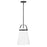 Lark Tori 1 Light Pendant, Black/White - 83053BK