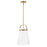 Lark Tori 1 Light Pendant, Lacquered Brass/White - 83053LCB