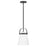 Lark Tori 1 Light Convertible Pendant, Black/White - 83057BK