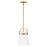 Lark Tori 1 Light Convertible Pendant, Lacquered Brass/White - 83057LCB