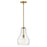 Lark Frankie 1 Light Pendant, Lacquered Brass/Clear - 83117LCB