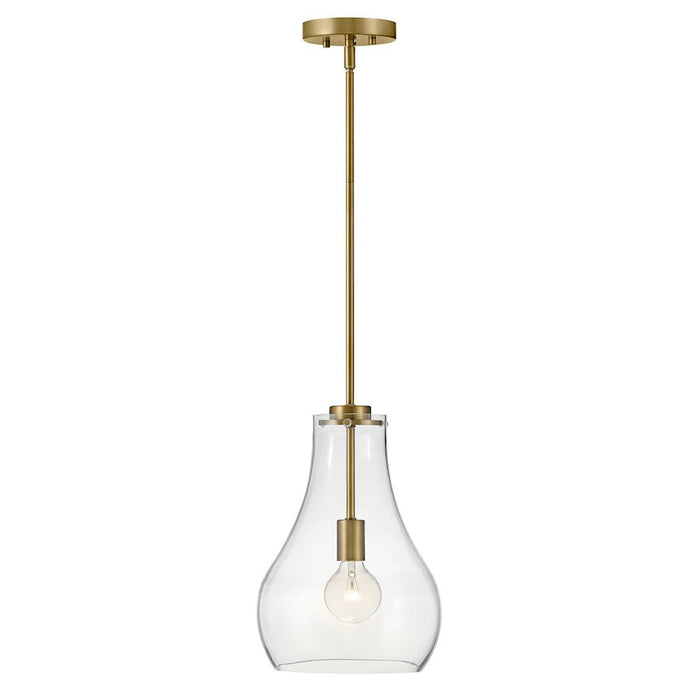 Lark Frankie 1 Light Pendant, Lacquered Brass/Clear - 83117LCB