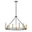 Lark Lazlo 9 Light Medium Single Tier Chandelier, Black - 83158BK