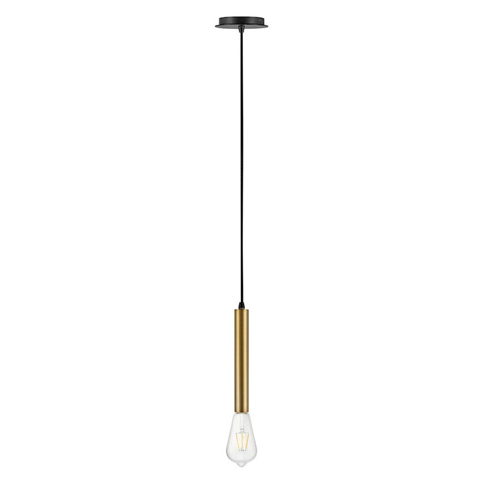 Lark Bobbie 1 Light Pendant, Lacquered Brass