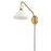 Lark Simon 1 Light Wall Sconce, Heritage Brass Accents