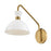 Lark Simon 1 Light Wall Sconce, Heritage Brass Accents